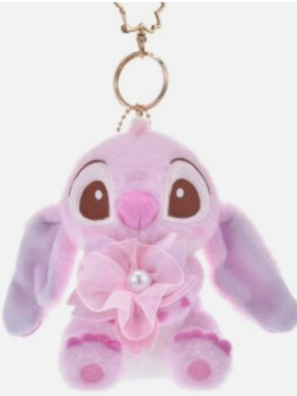NWT 2025 Disney Parks Stitch Sakura Pink Japan Flower Bag Charm Plush